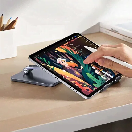 Ugreen LP134 Foldable Metal Tablet Stand Gray-3