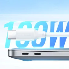 Кабель UGreen US562 USB-C PD QC 100W 5A 480Мб/с 2м белый